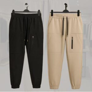 Chaina Joggers | Black + Biscut